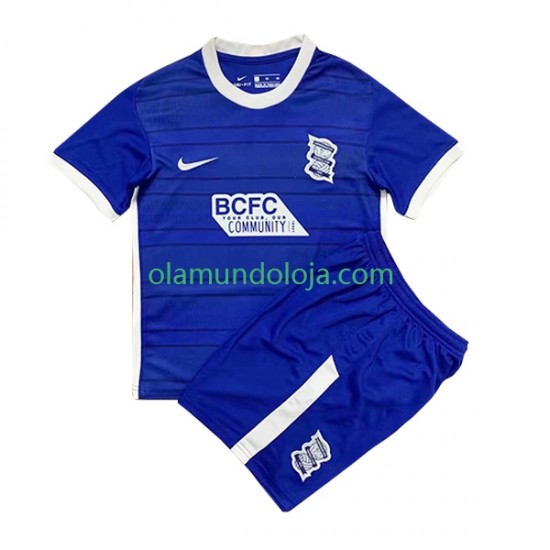 Camisola Birmingham City Criança Equipamento Primeiro 2022-2023 Manga Curta